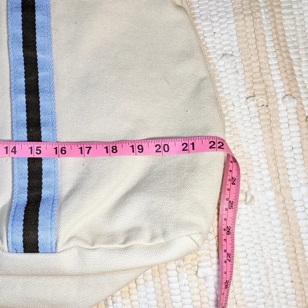 Heavy Canvas Lined Tote w/ Zipper Top Closure NWT